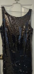Banana Republic Black Sequin Dress size 12